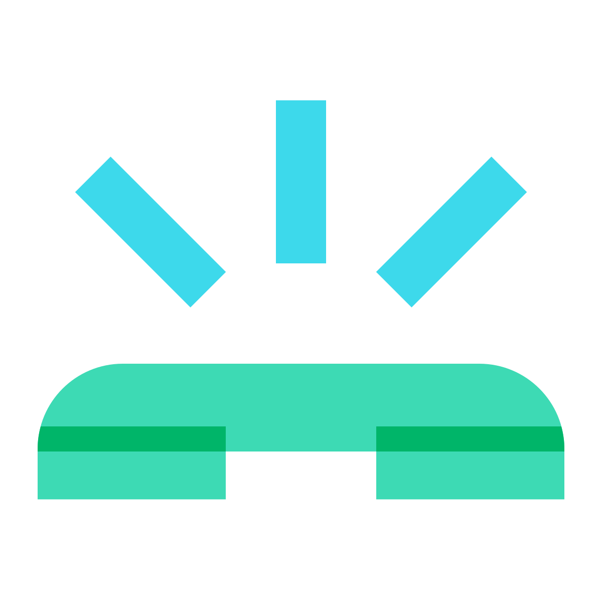 color glass style phone ringing icon