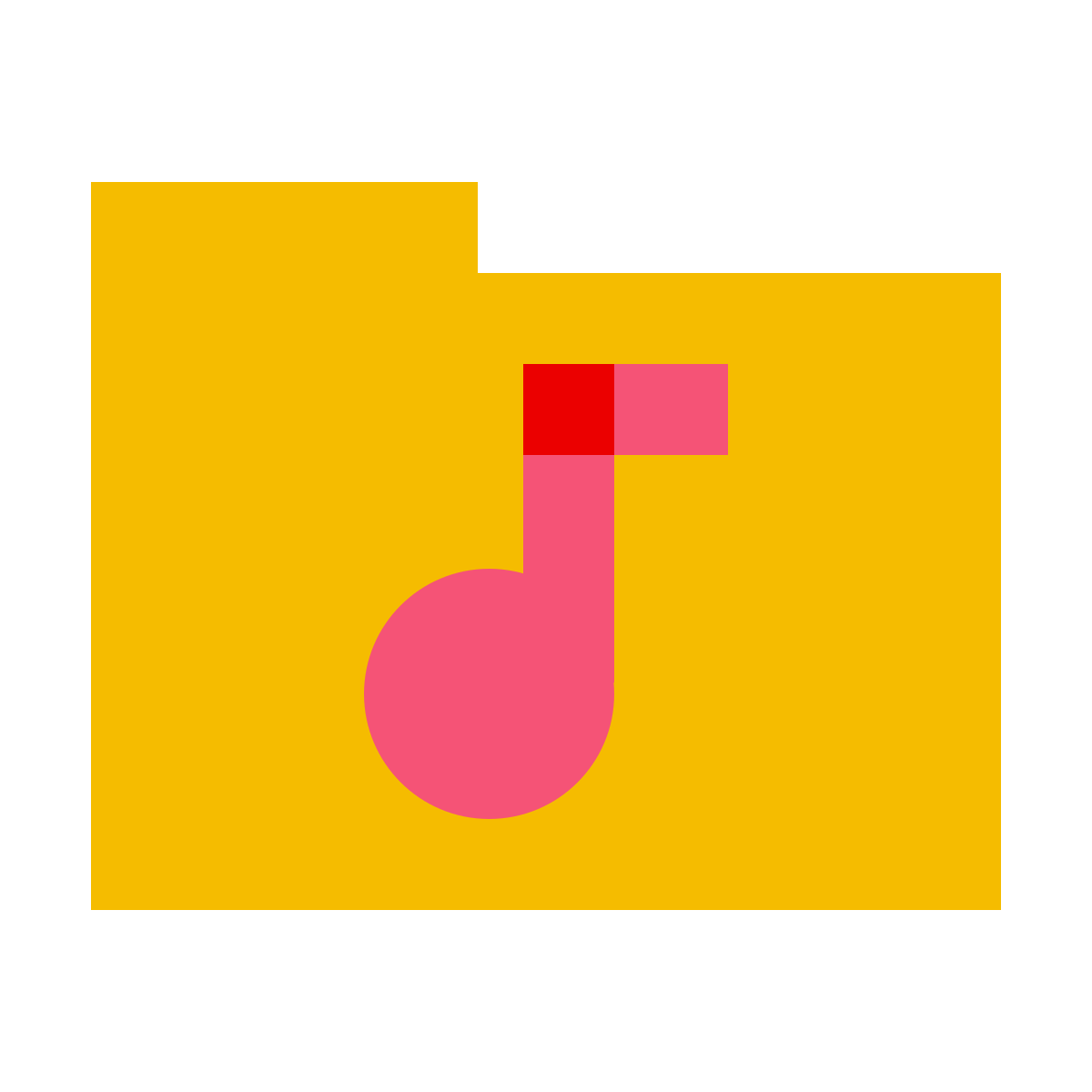 color glass style photos folder icon