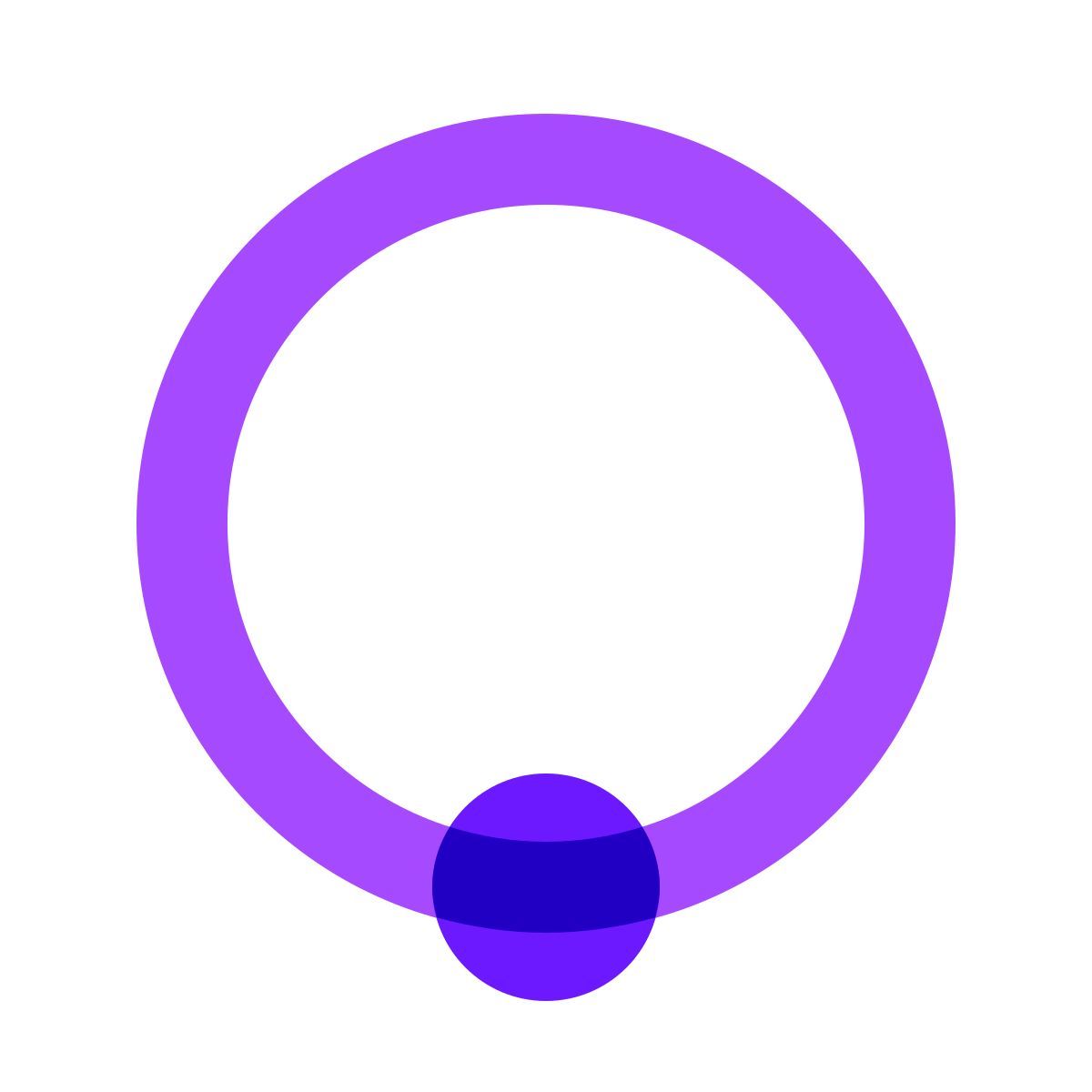 color glass style piercing icon