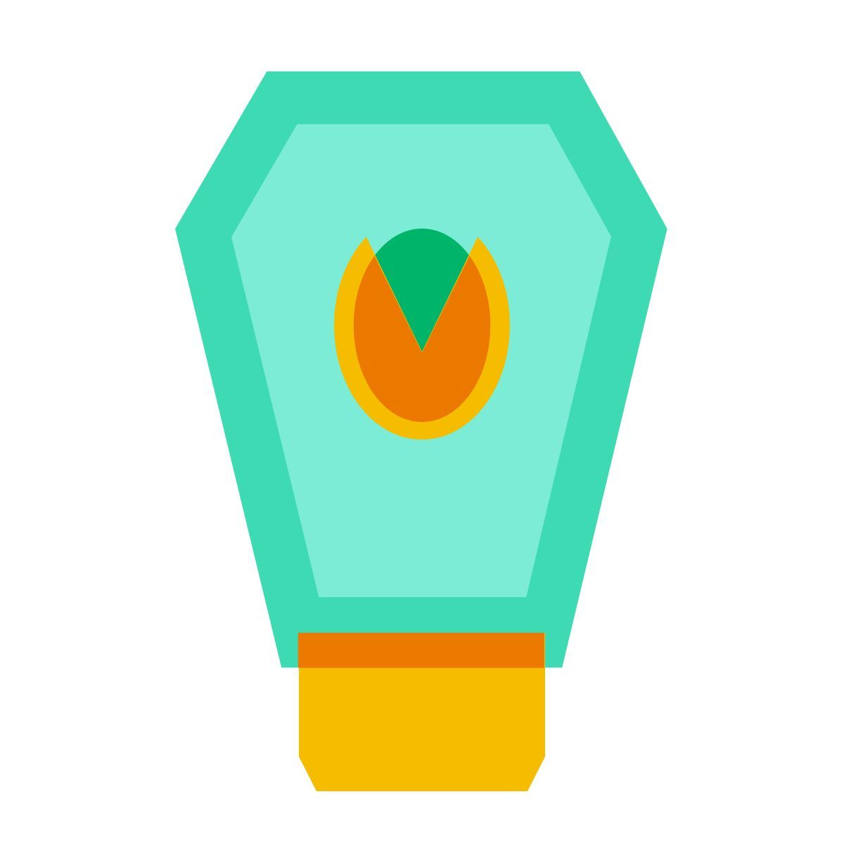 color glass style salsa al pistacchio icon