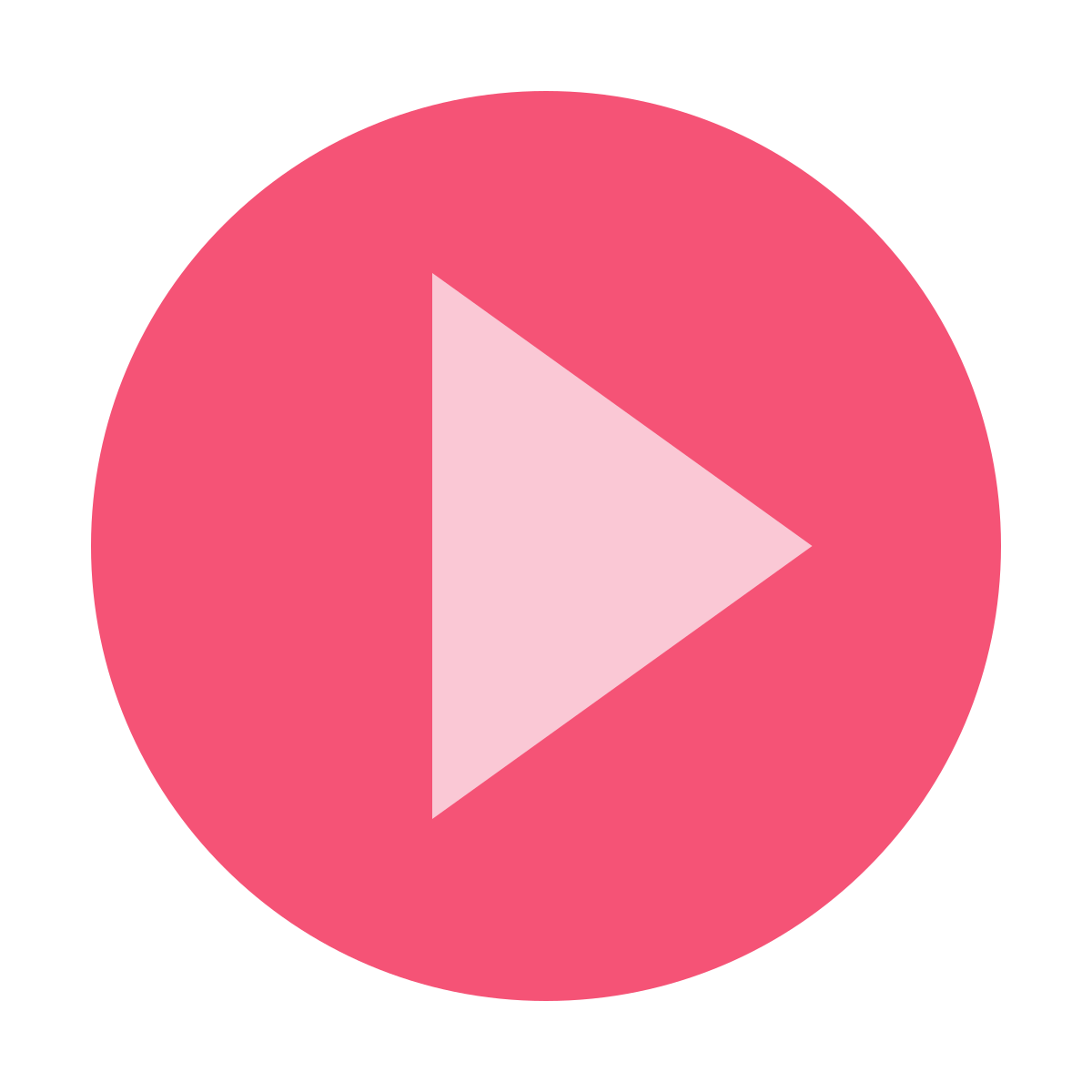 color glass style play button circled  v2 icon