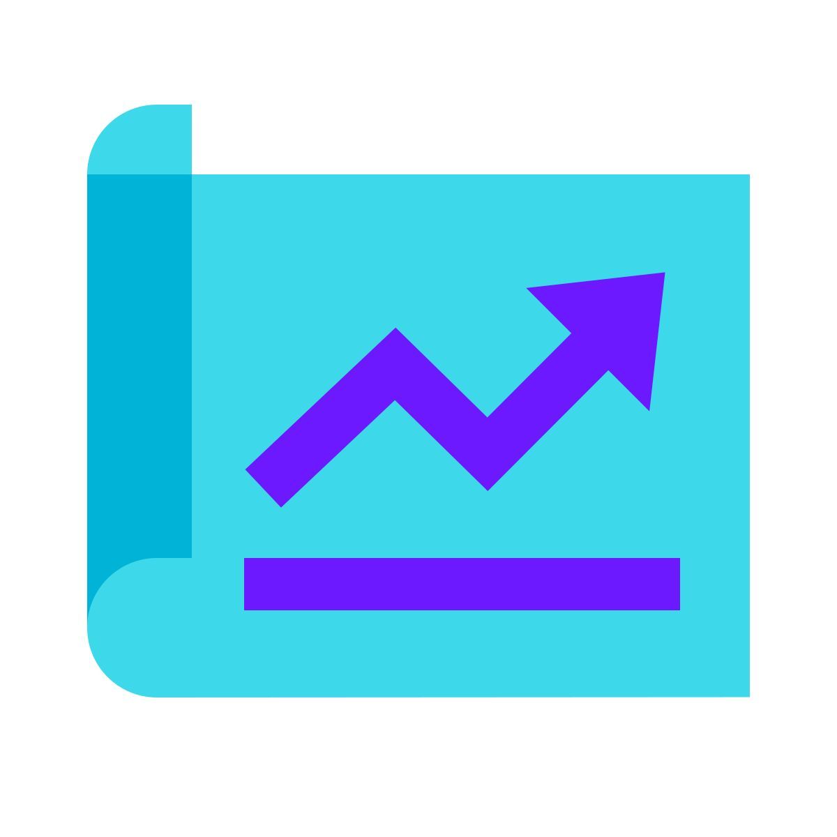 color glass style project icon