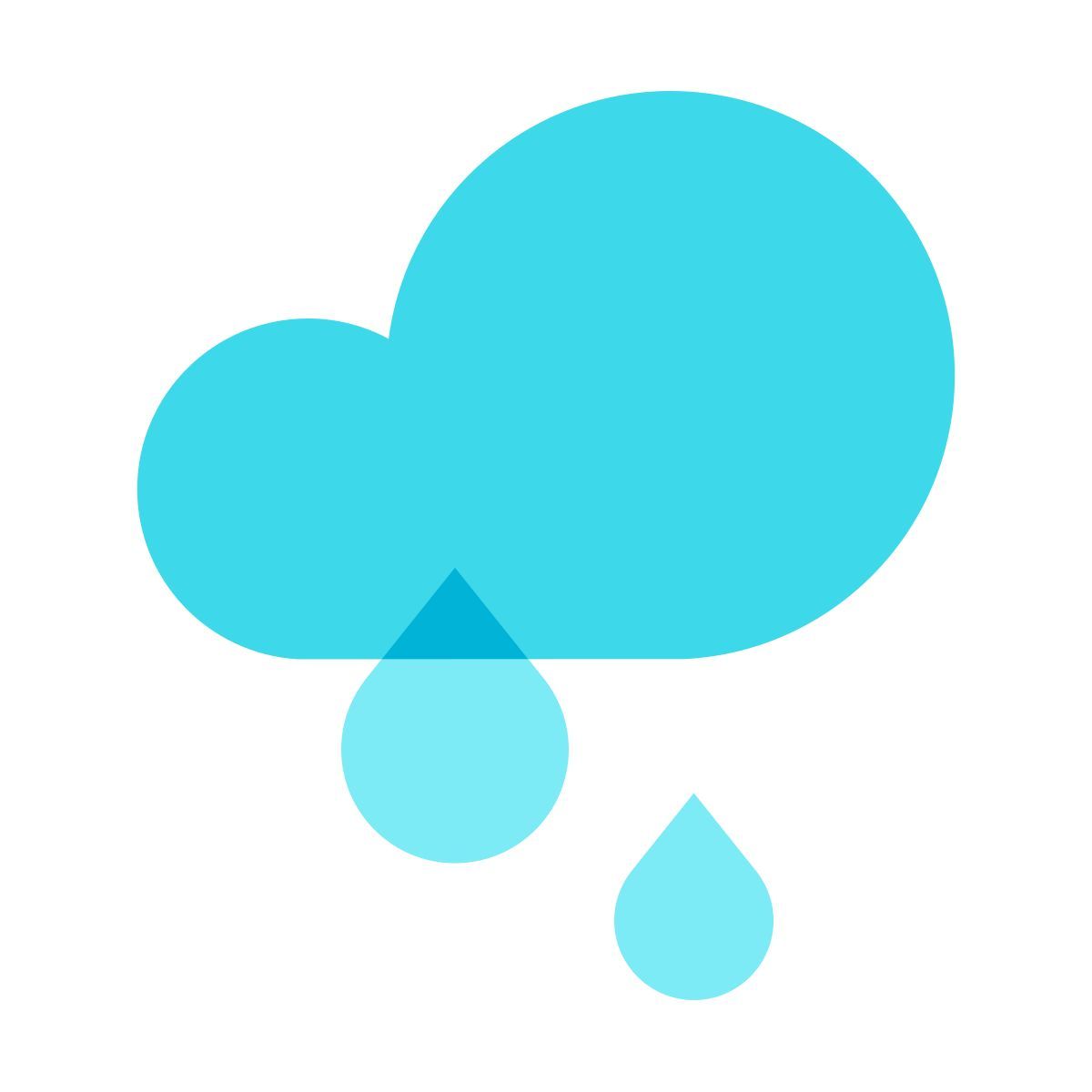 color glass style lluvia icon