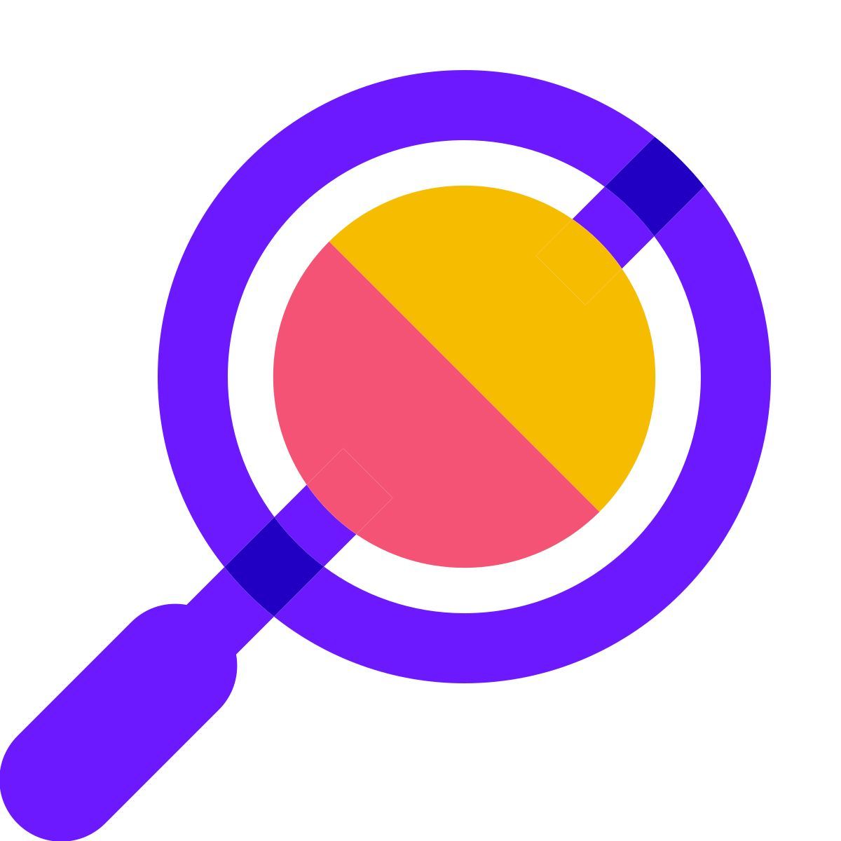 color glass style rassel icon