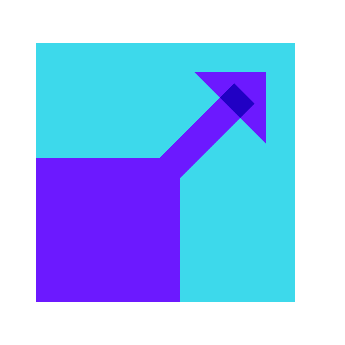 color glass style resize icon