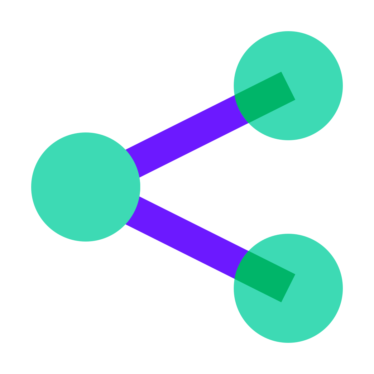 color glass style share  v2 icon