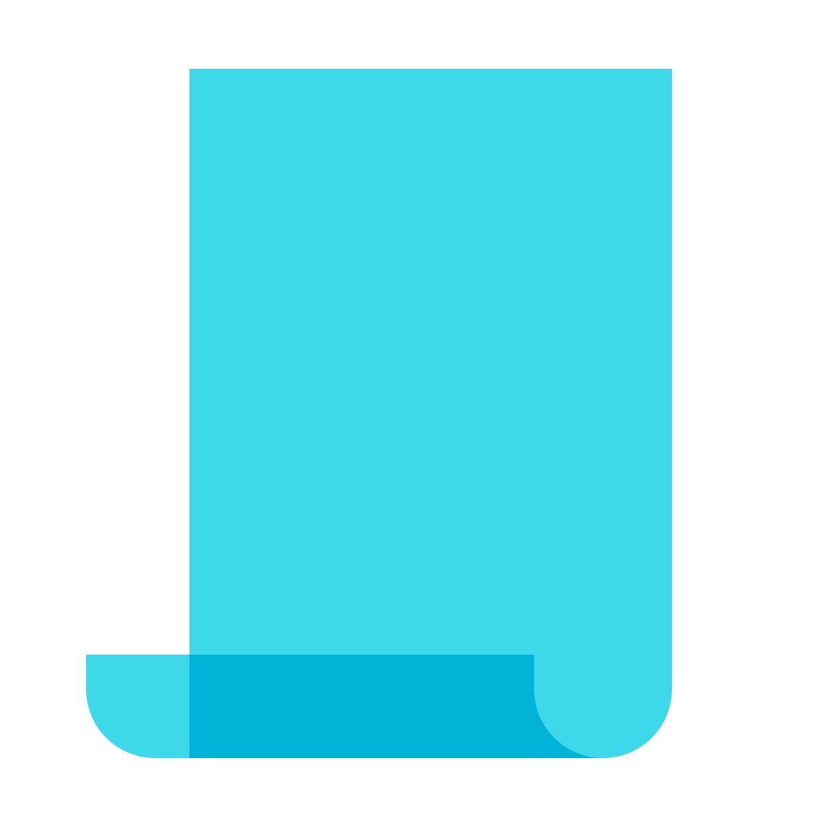 color glass style 一张纸 icon