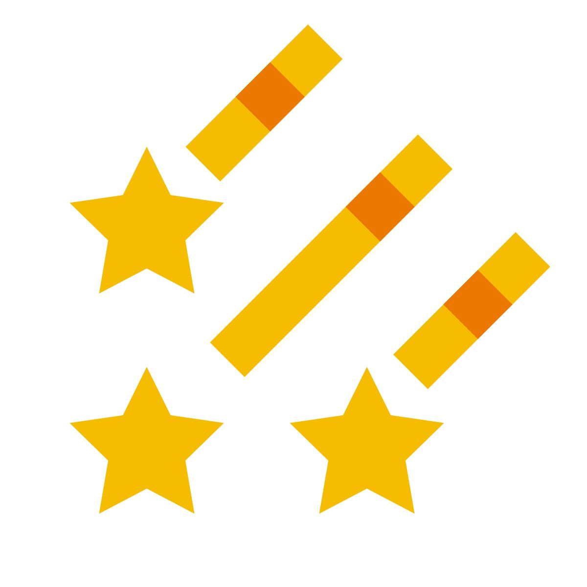 color glass style stelle cadenti icon