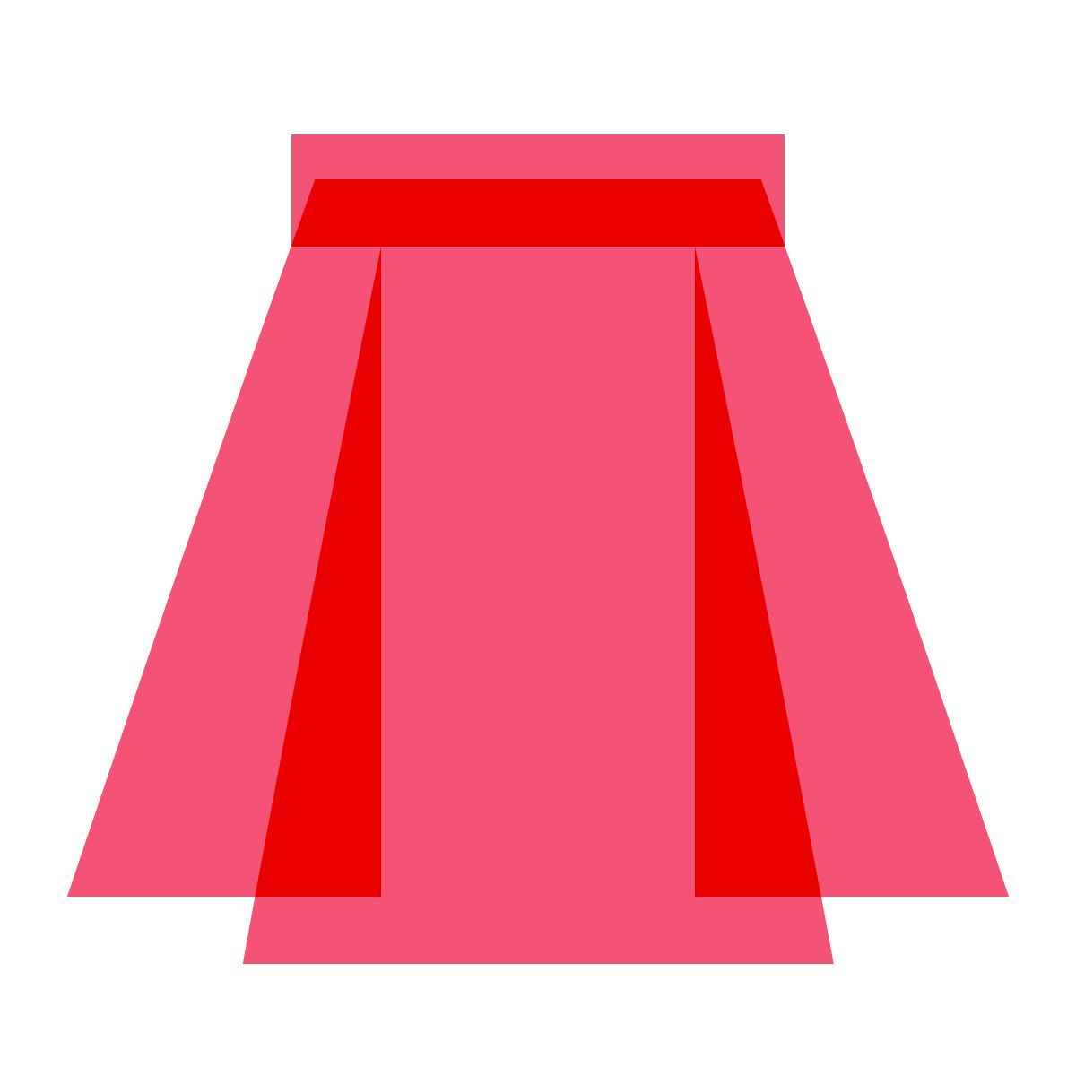 color glass style falda icon