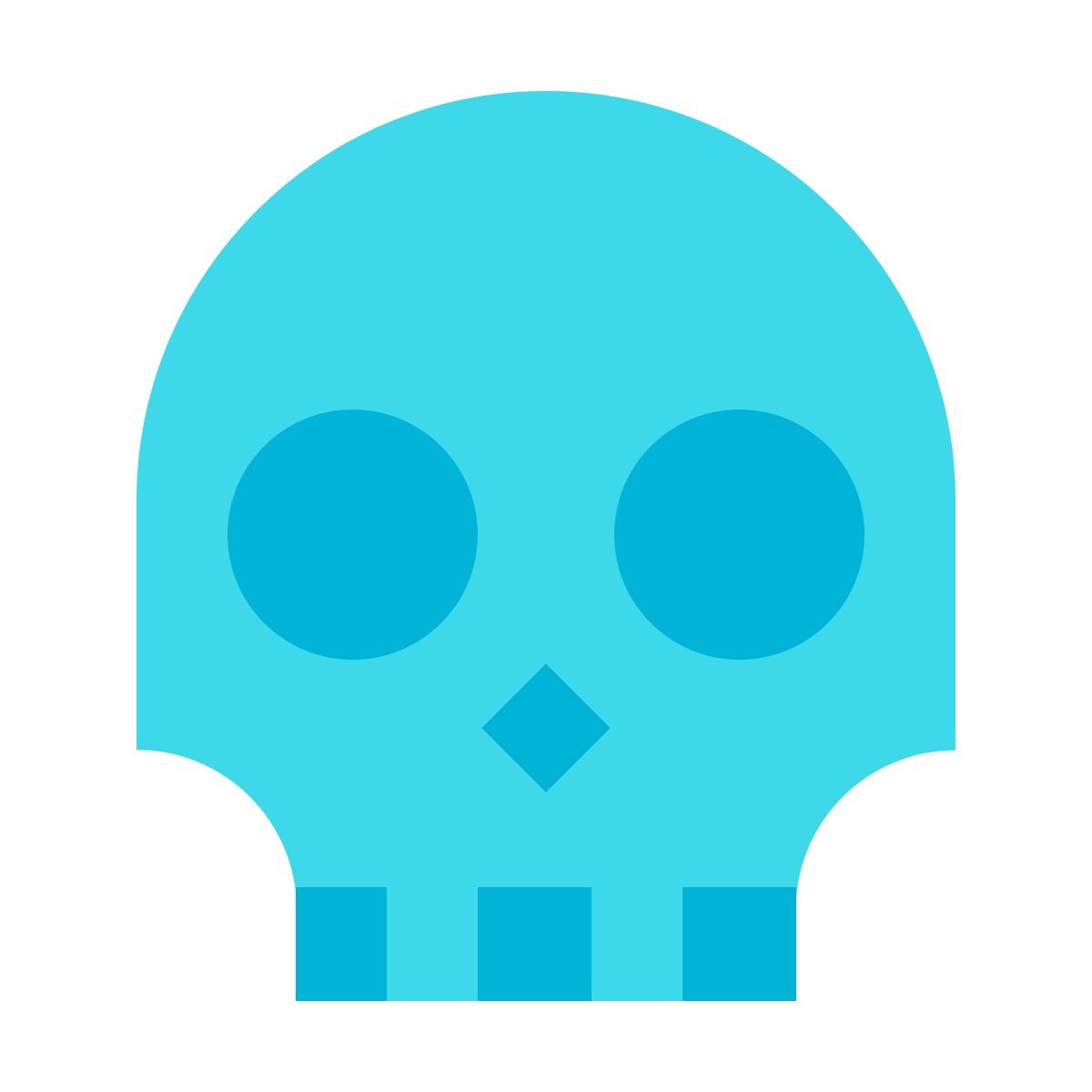 color glass style 두개골 icon