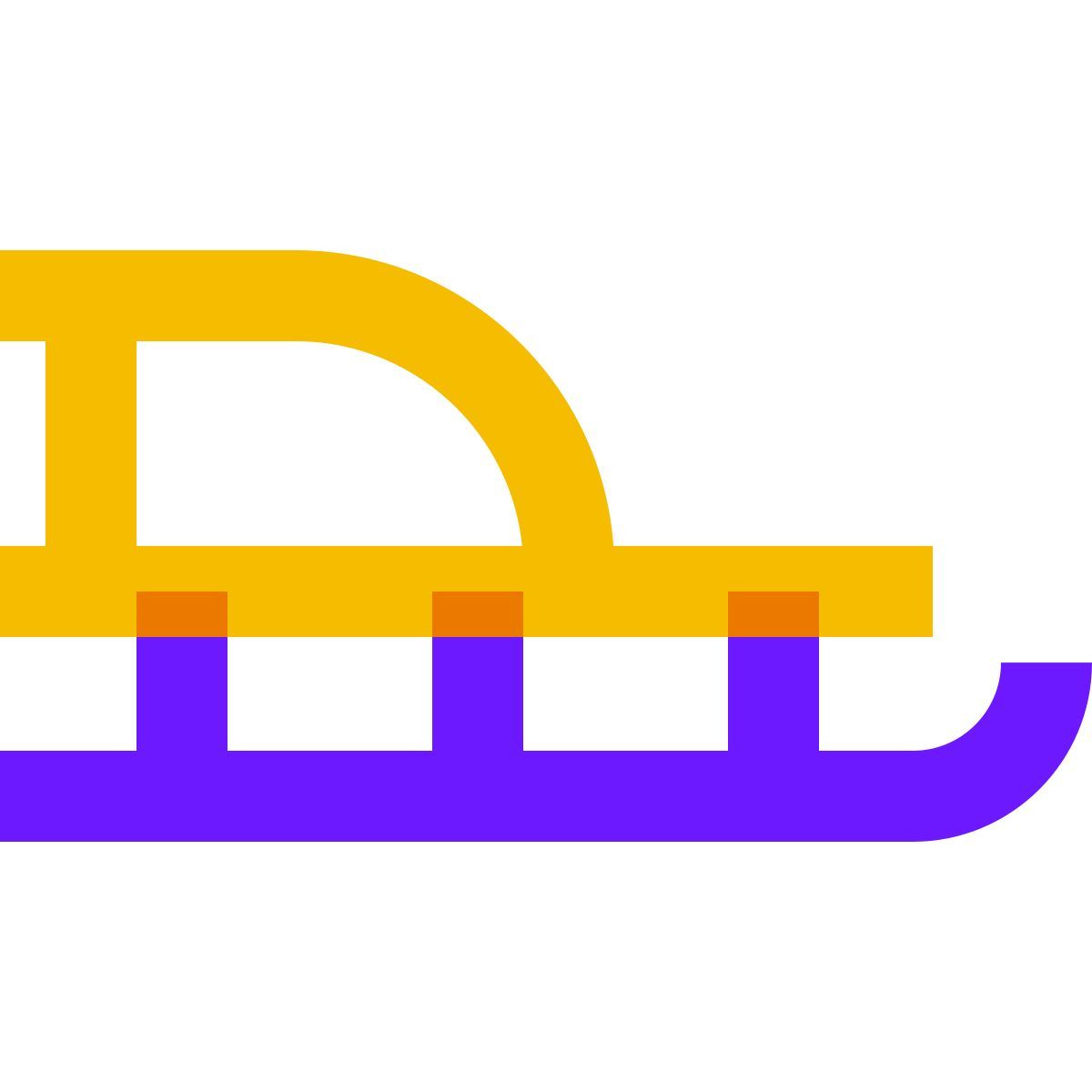 color glass style slitta icon