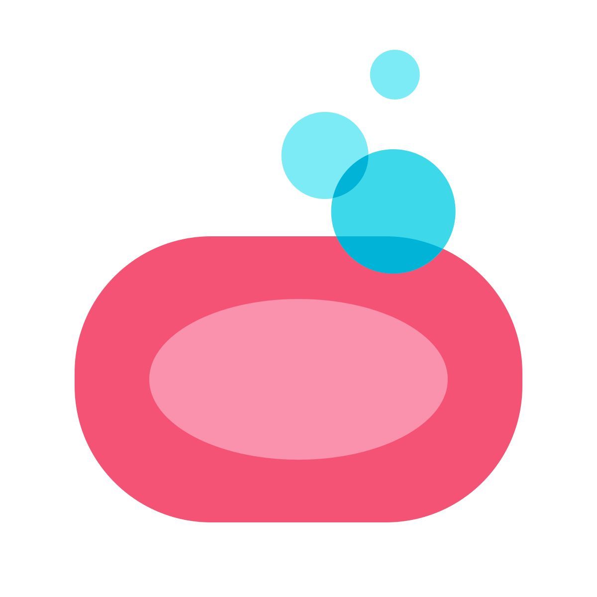 color glass style 肥皂 icon