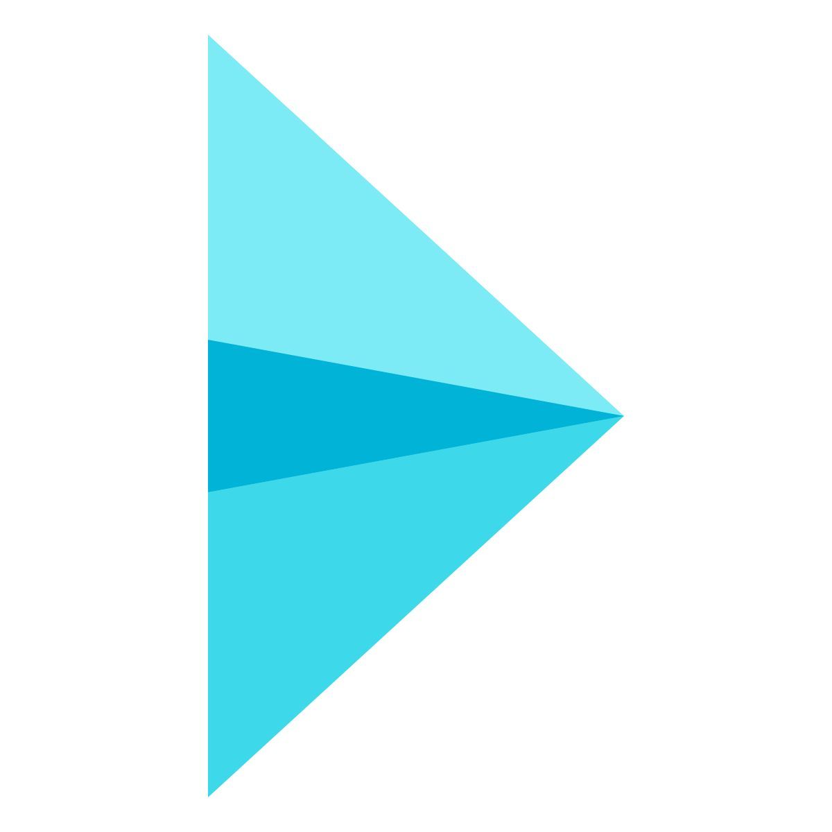 color glass style sort right icon