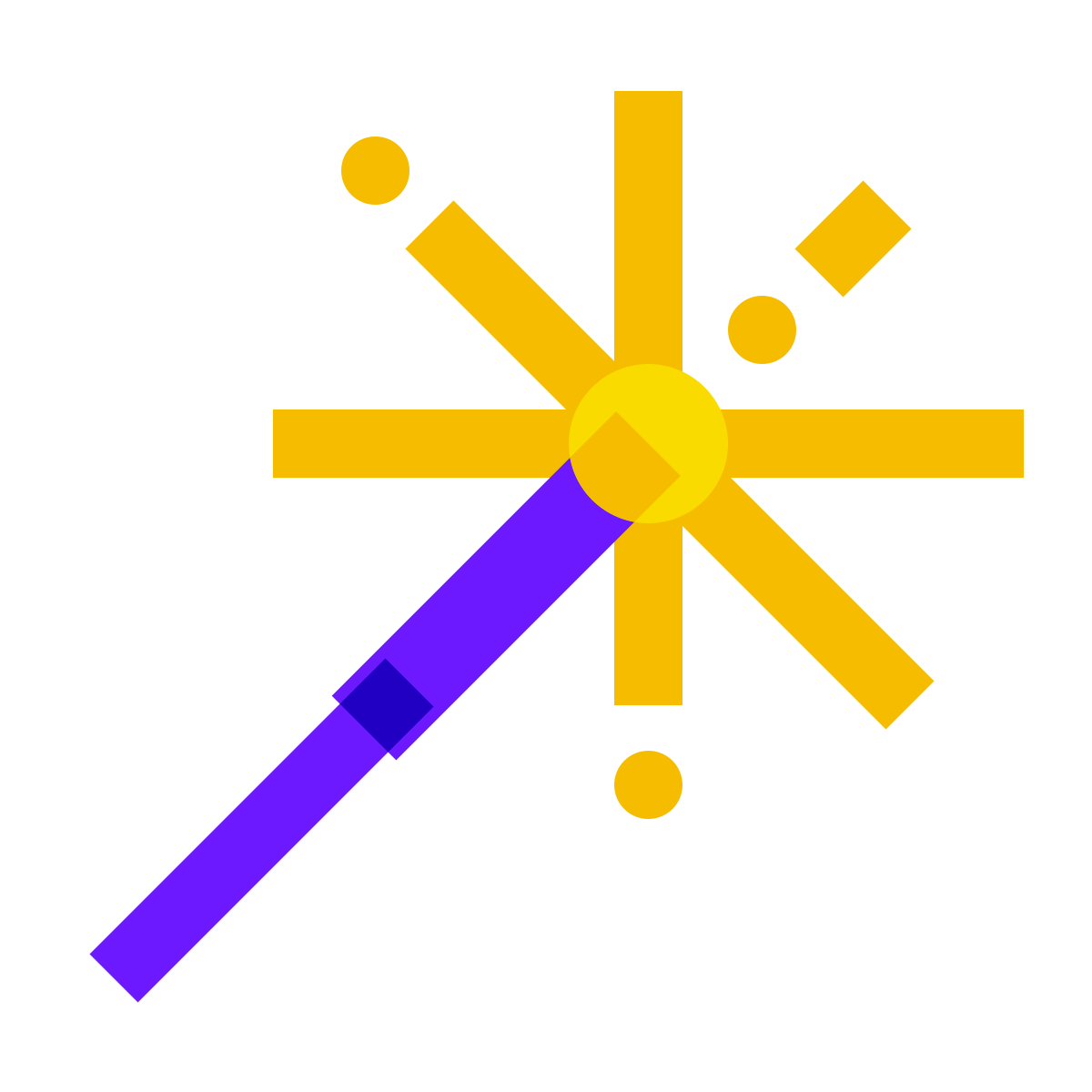 color glass style sparkler icon