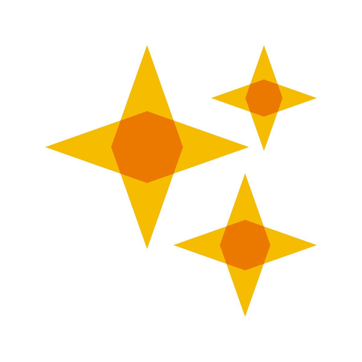 color glass スタイル キラキラ アイコン