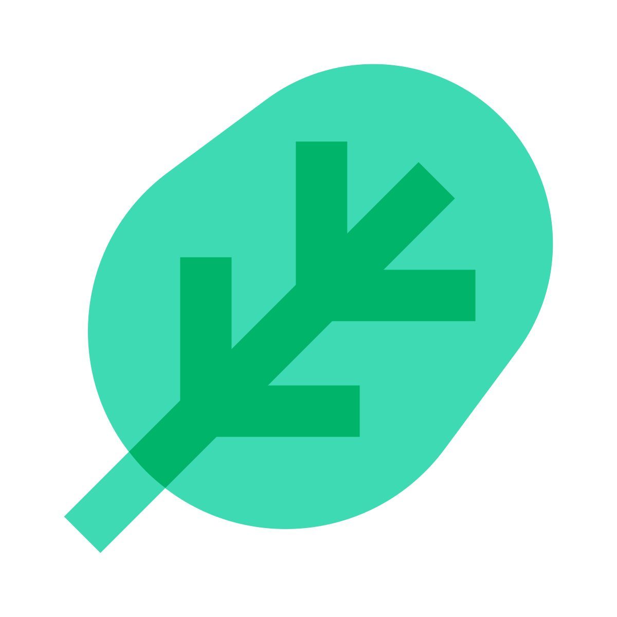 color glass style 시금치 icon