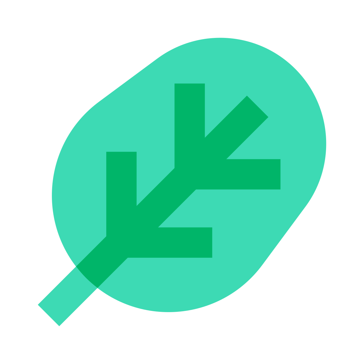 color glass style spinach icon