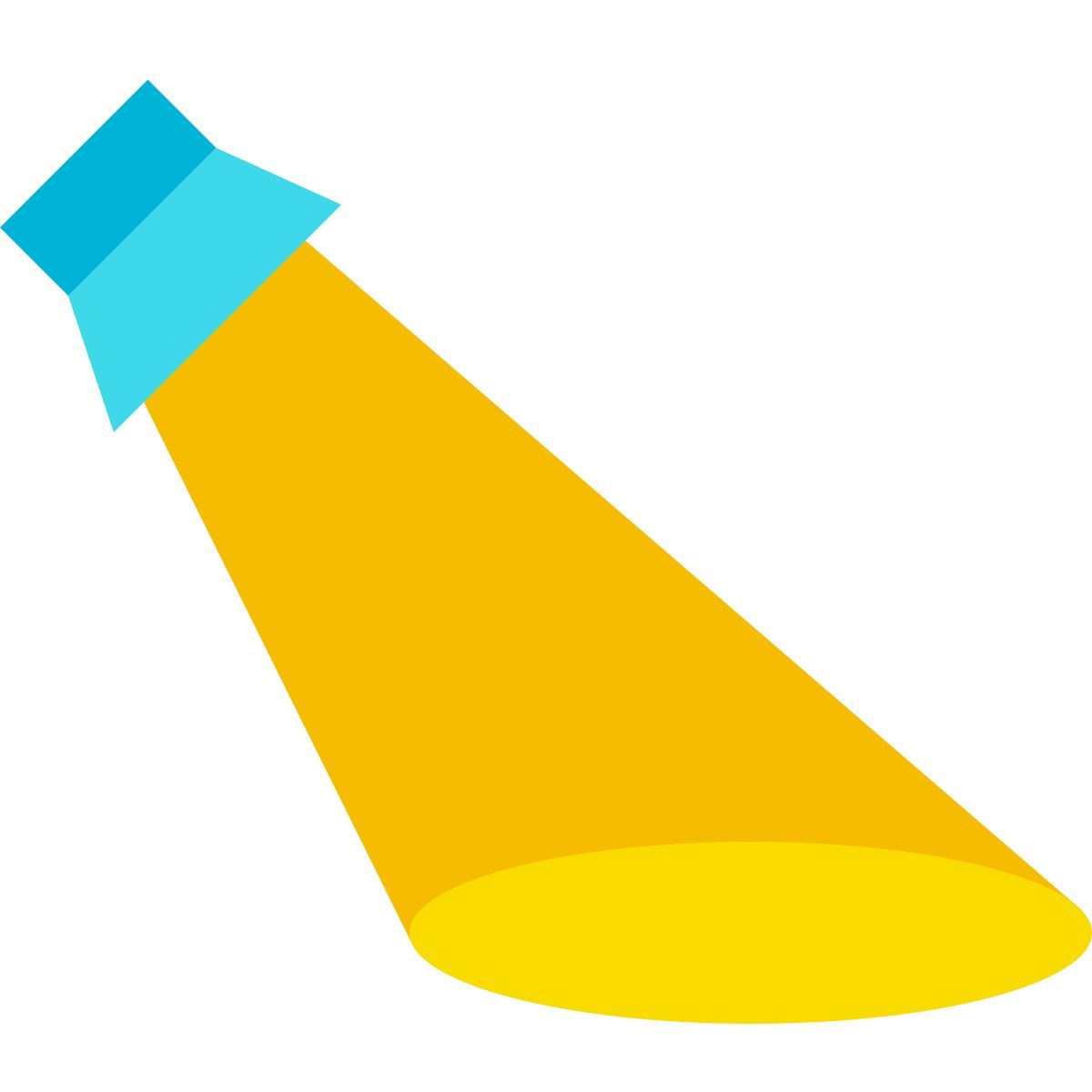 color glass style riflettore icon