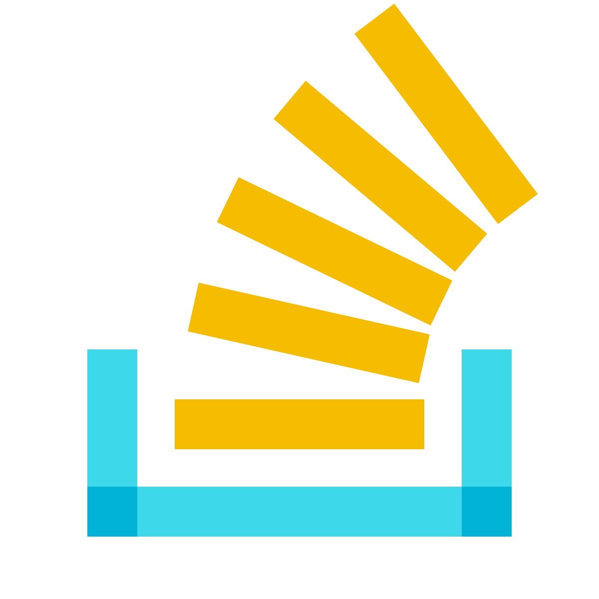 color glass style stack overflow icon
