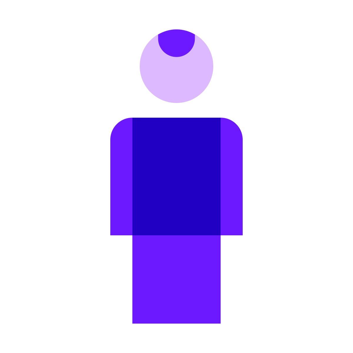 color glass style situación del hombre icon