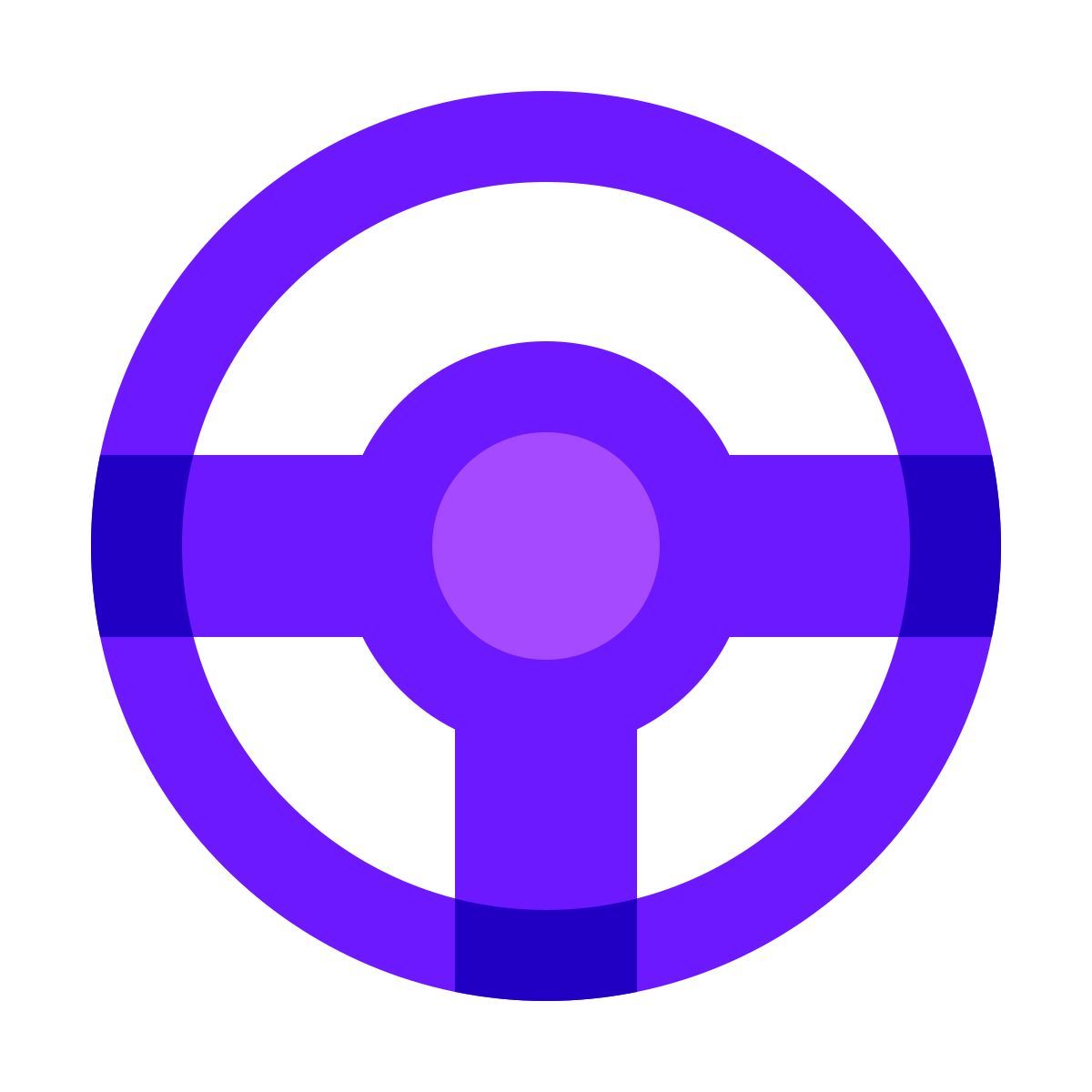 color glass style 方向盘 icon
