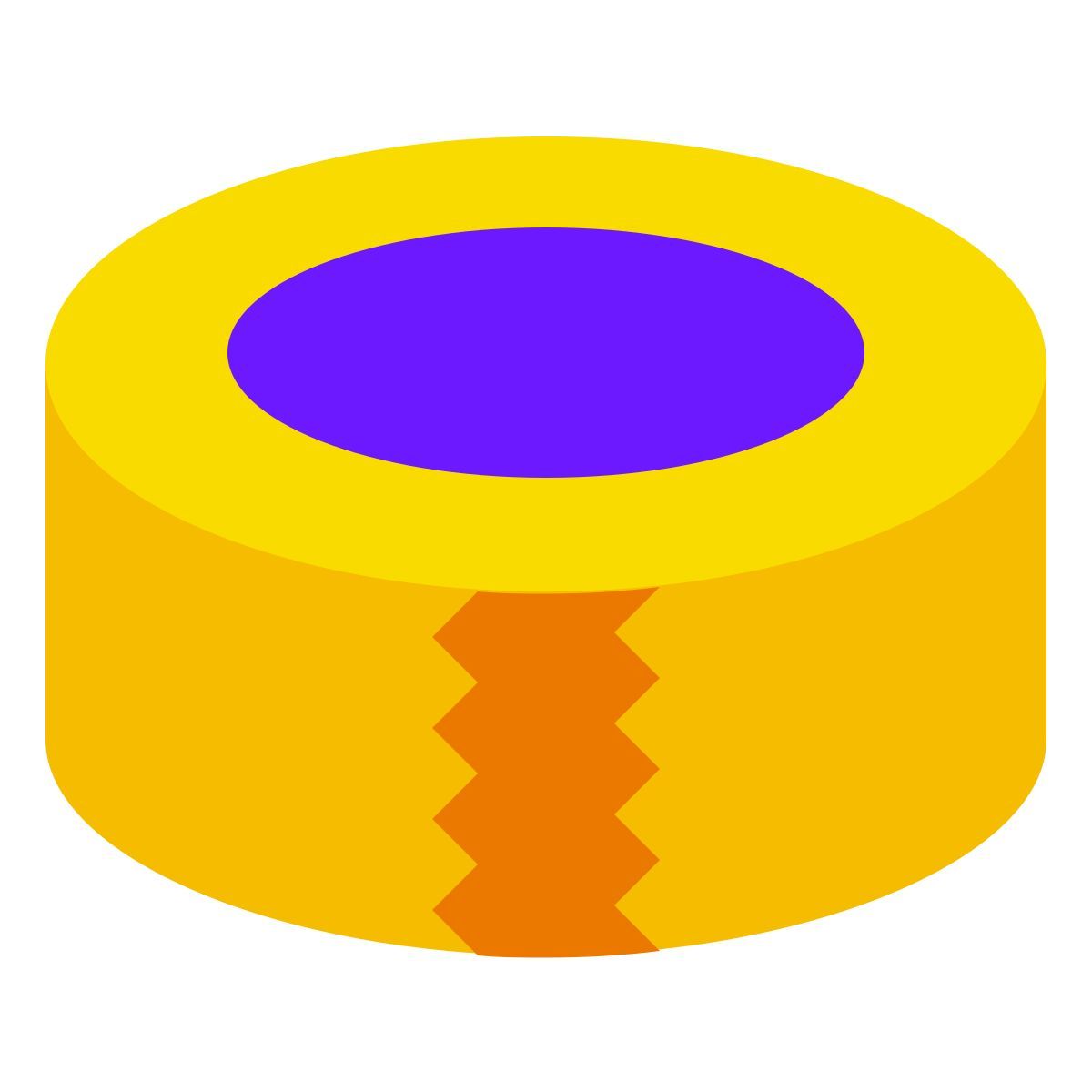 color glass style scotch tape icon