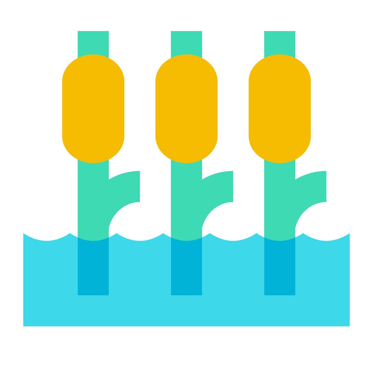 color glass style swamp icon