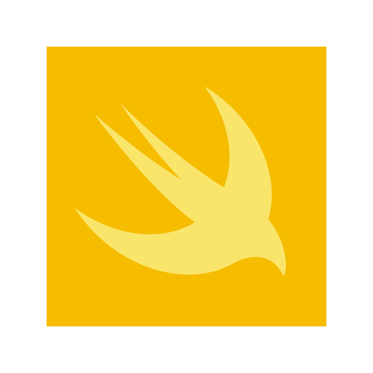 color glass style swift icon