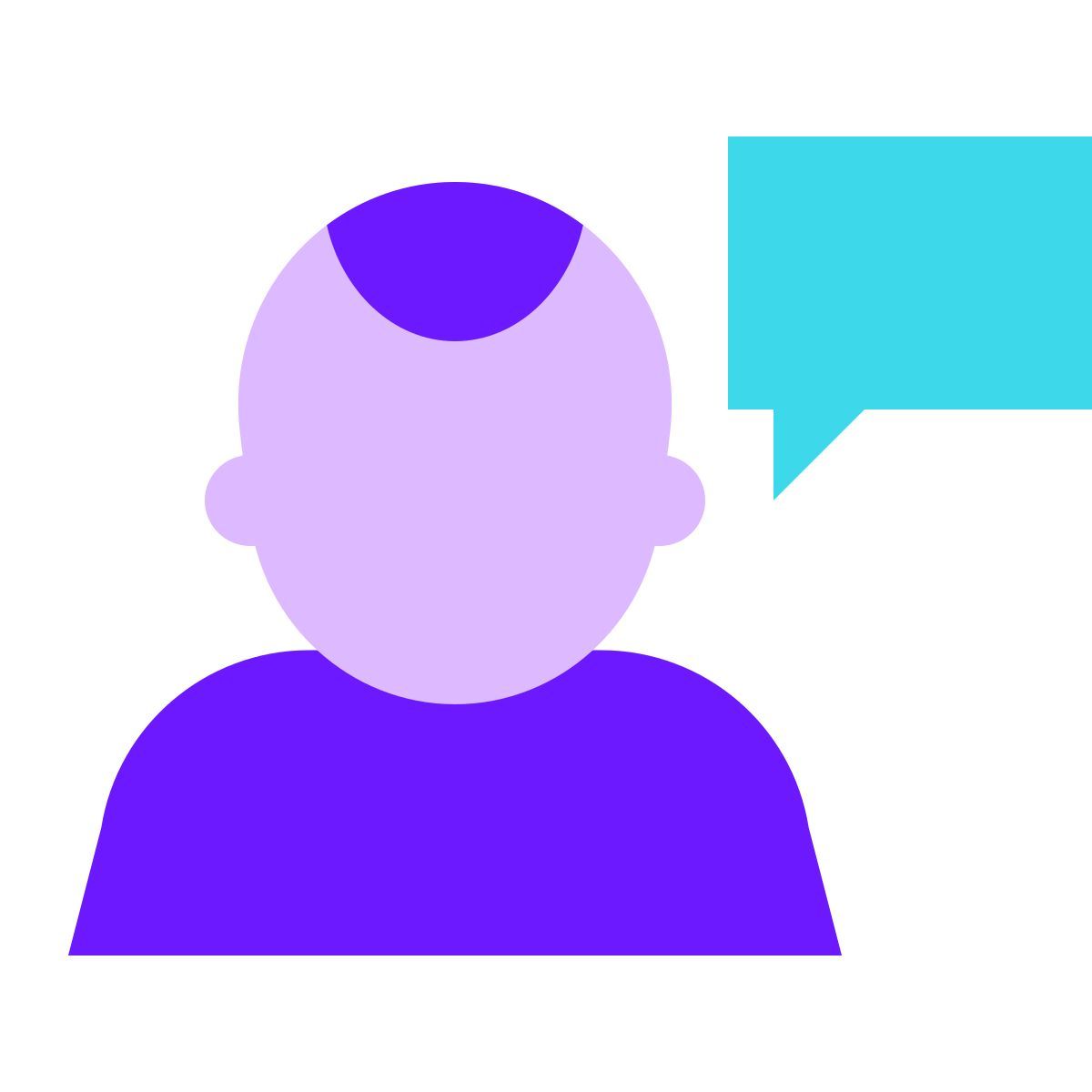 color glass style communicate icon