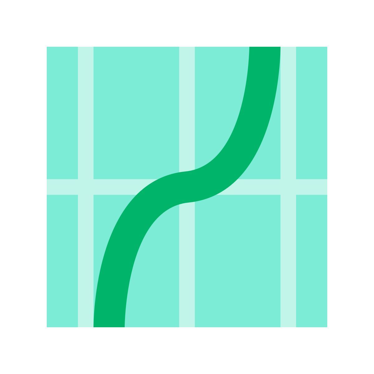 color glass style 접선 icon