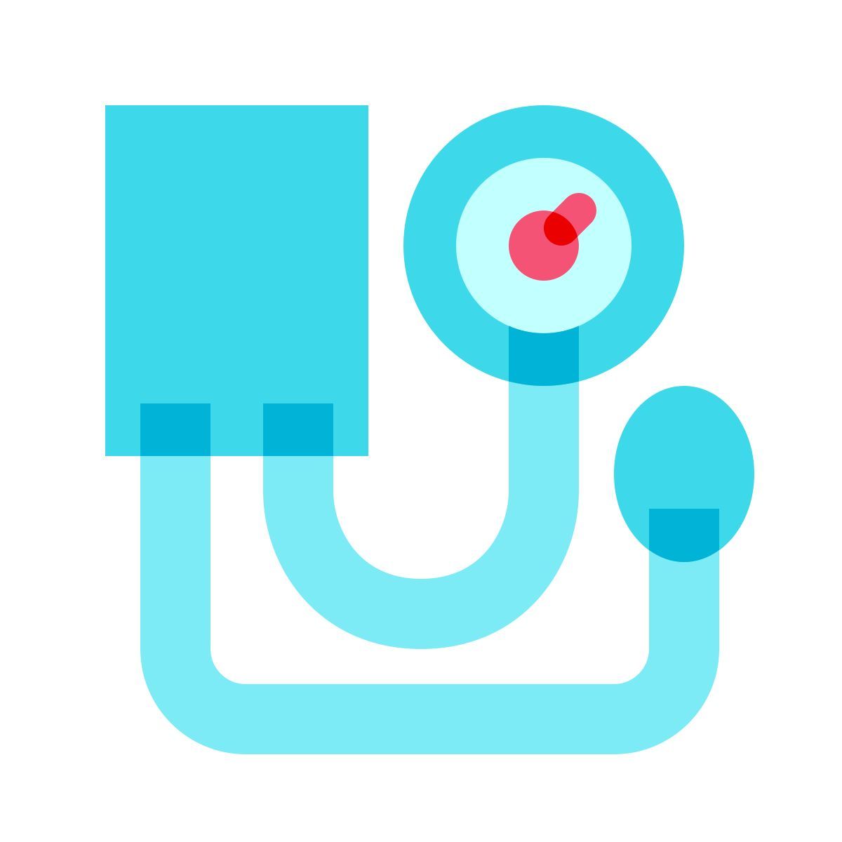 color glass style tonomètre icon