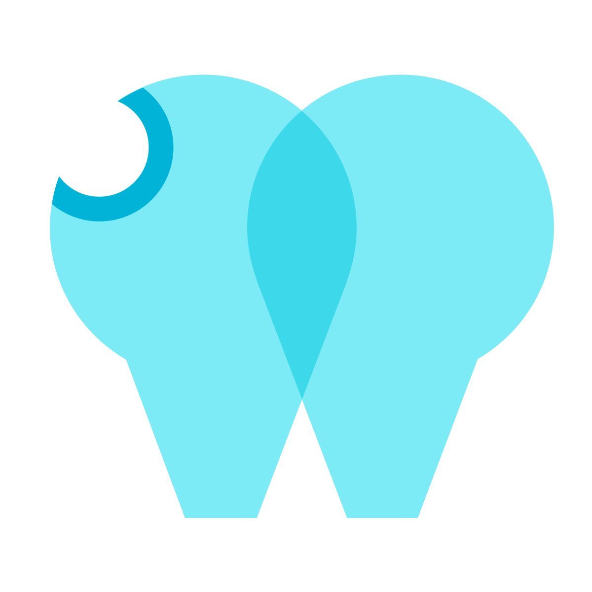 color glass style 부러진 이빨 icon