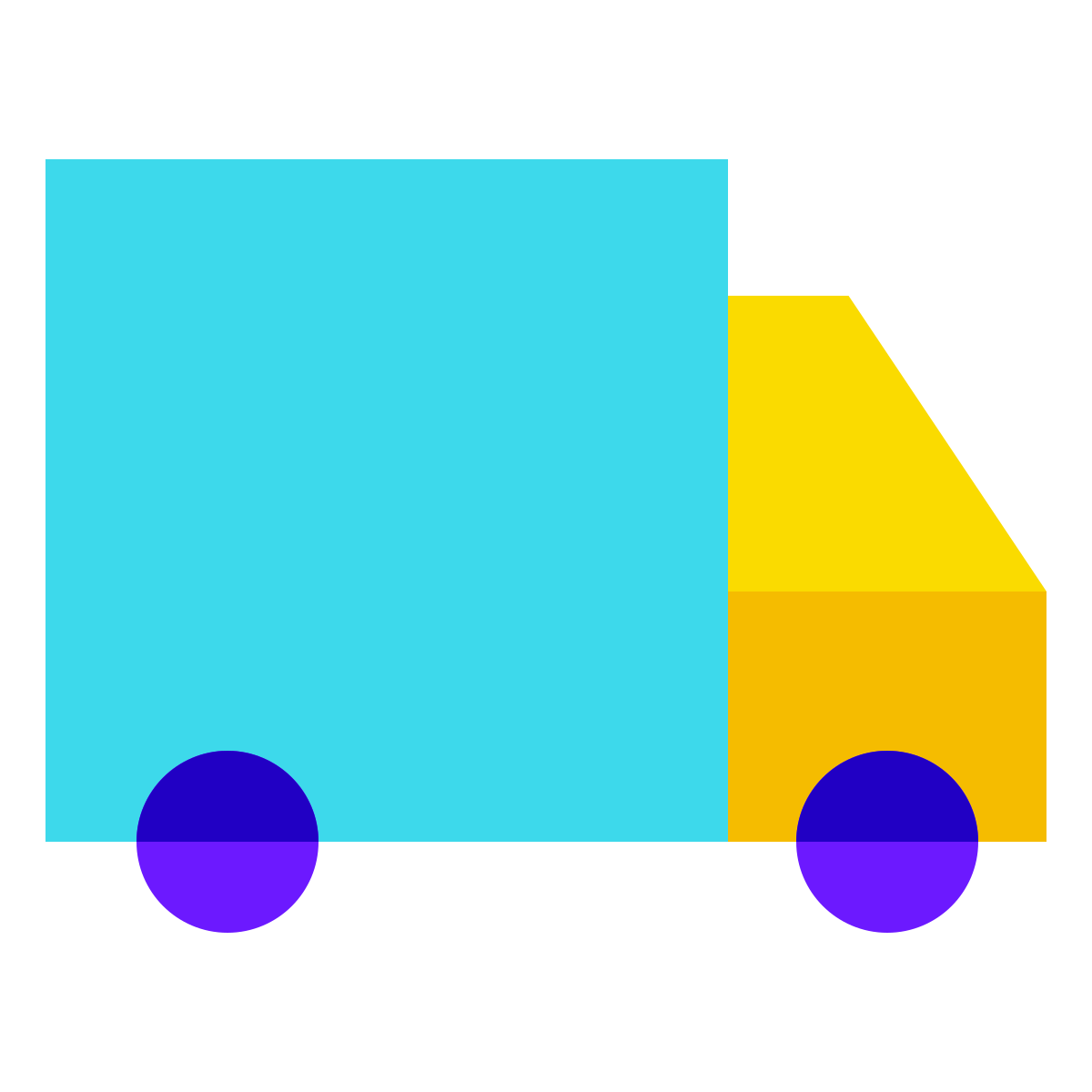 color glass style truck  v2 icon