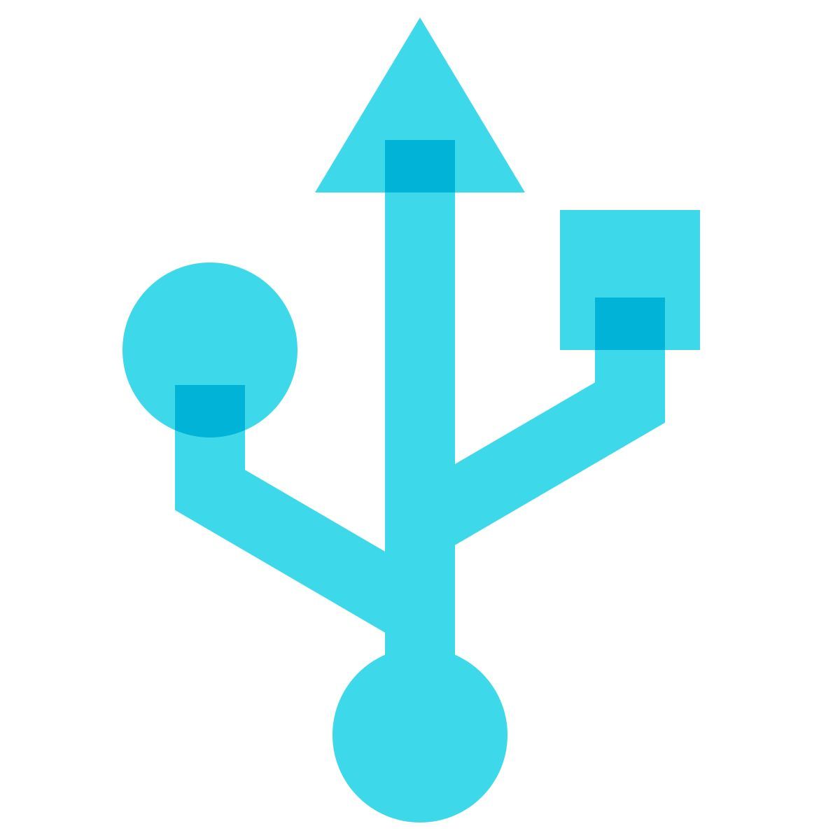 color glass style usb连接器 icon