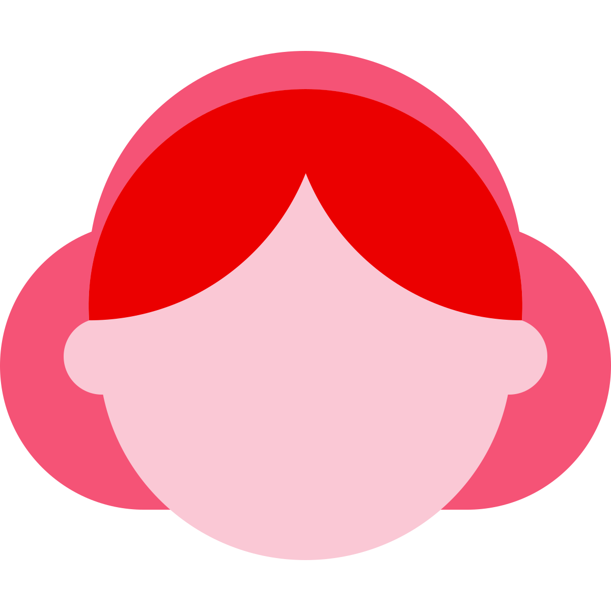 color glass style user female icon