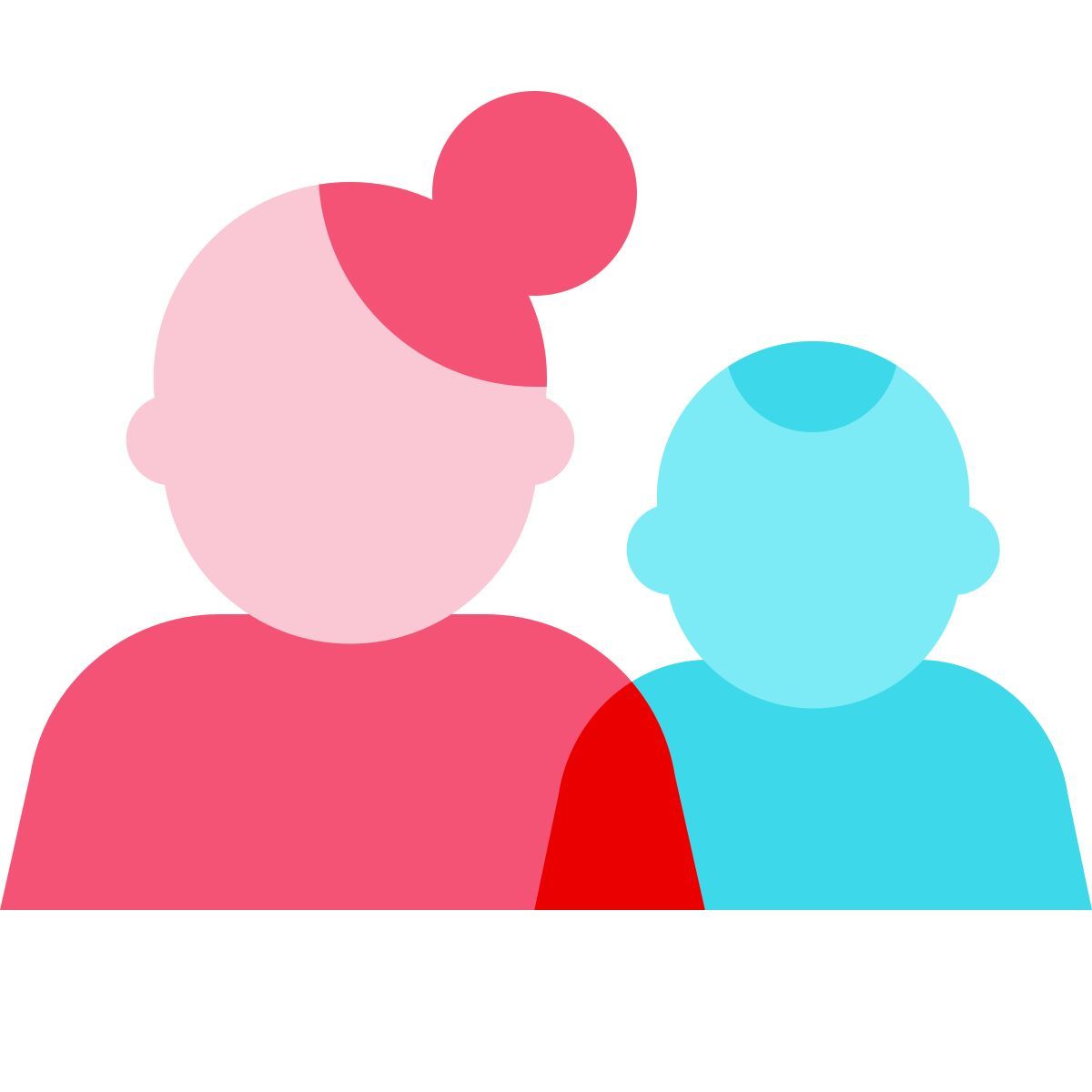 color glass style 사용자 그룹 남성 여성 icon