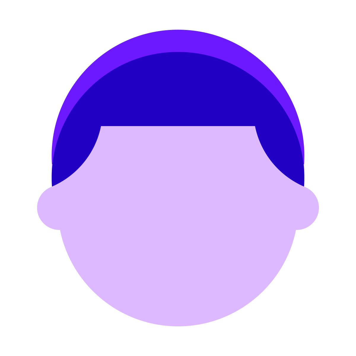 color glass style user male icon