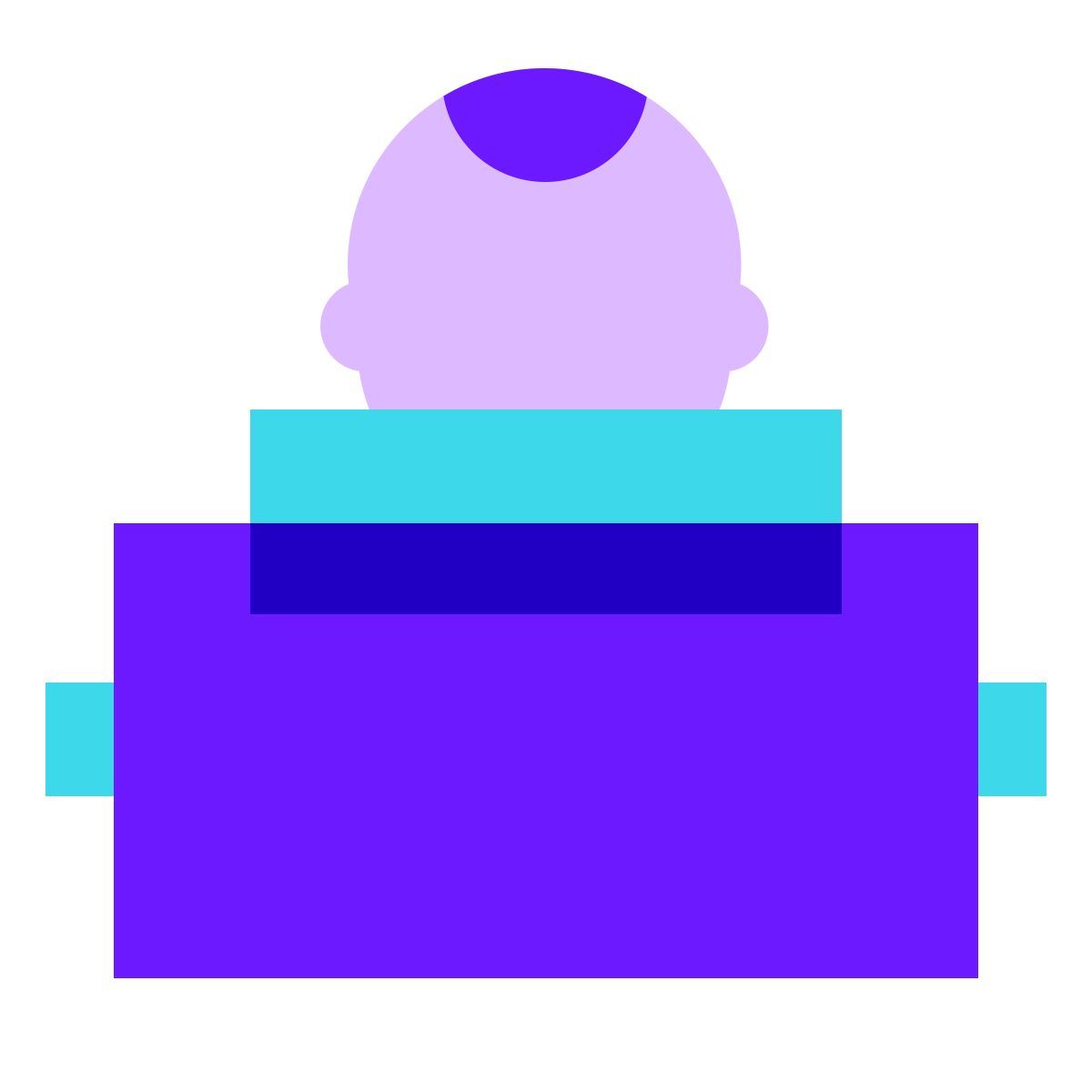 color glass style utilisateur tapant sur une machine à écrire icon