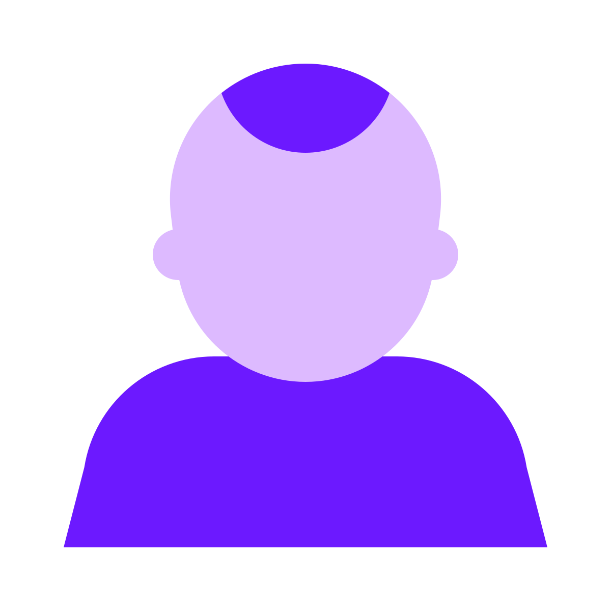 color glass style user icon