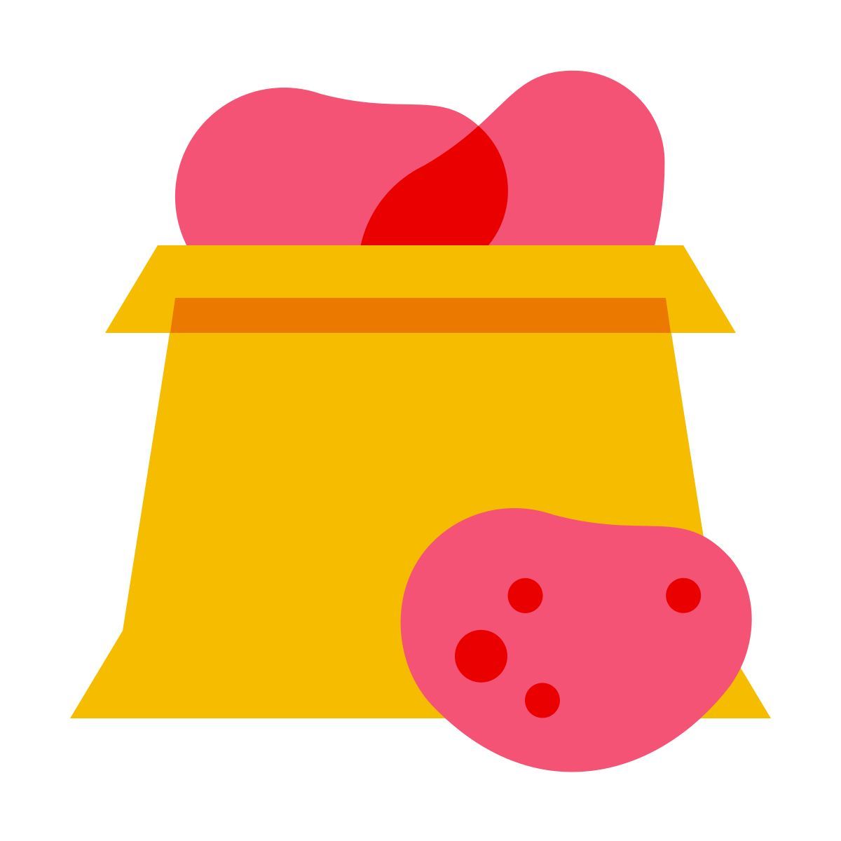 color glass style kartoffeln icon