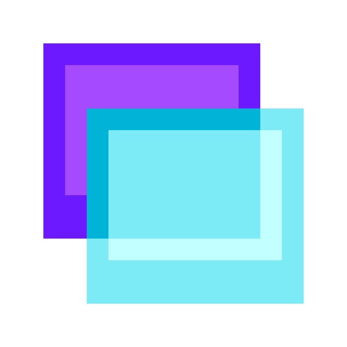 color glass style machine virtuelle icon