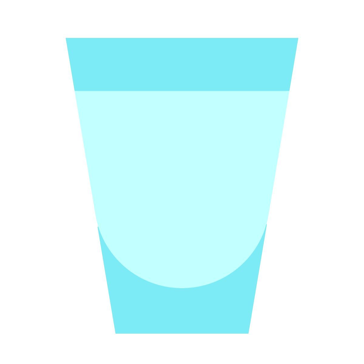 color glass style shottino di vodka icon