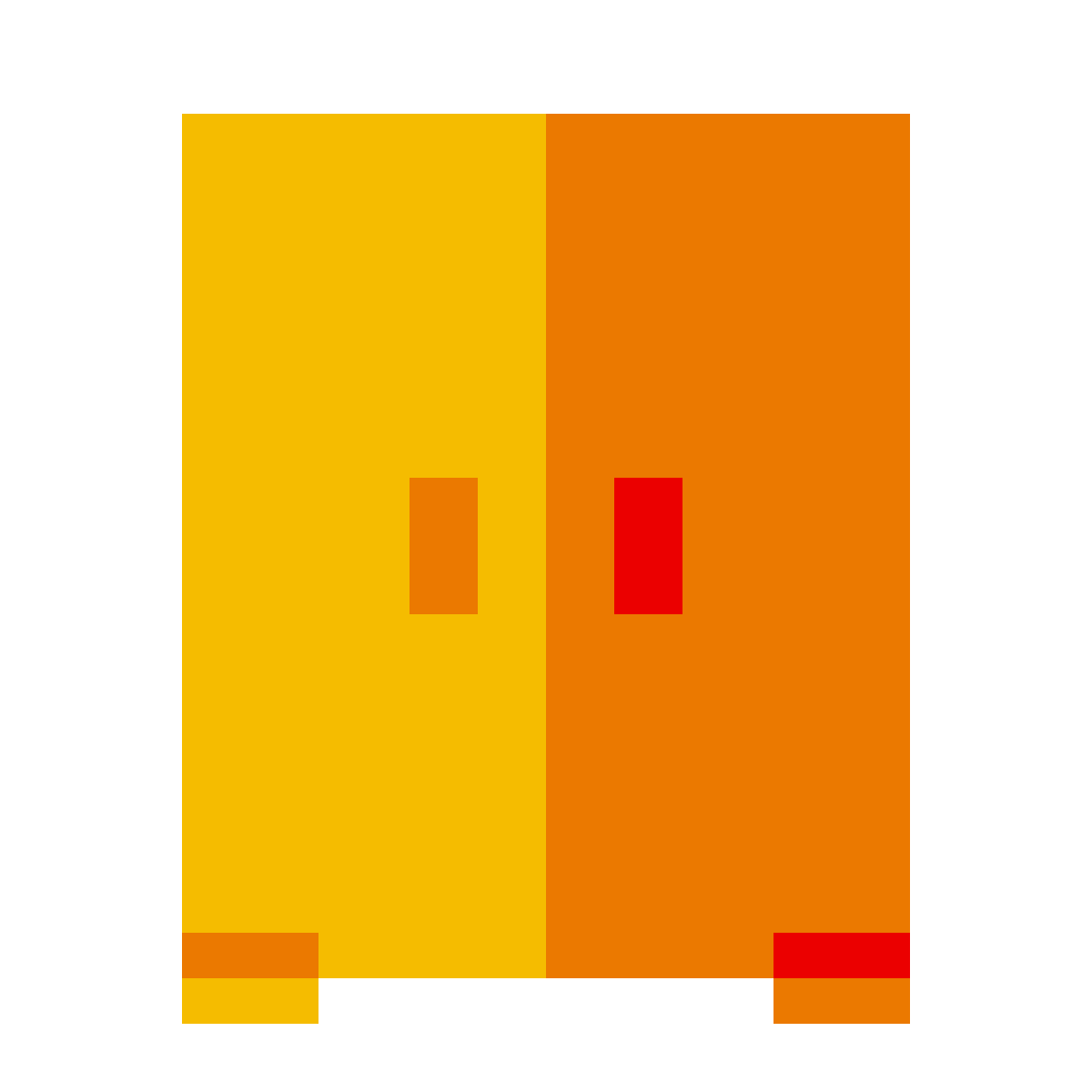 color glass style wardrobe icon