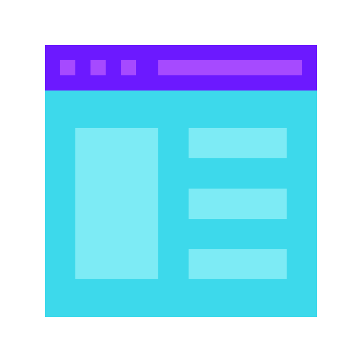 color glass style web design  v2 icon