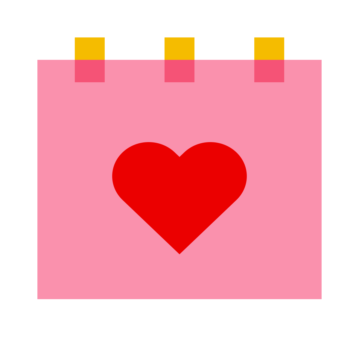 color glass style wedding day icon