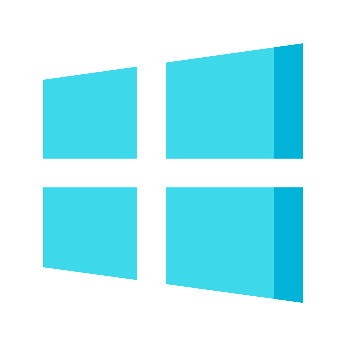 color glass style windows8 icon