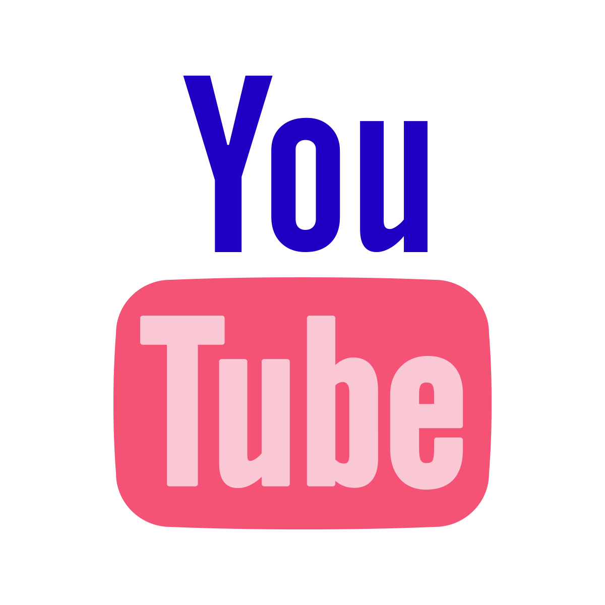 color glass style youtube icon