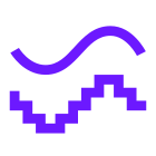 Bit Rate icon in Color Glass Style