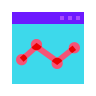 Normal Distribution Histogram icon in Color Glass Style