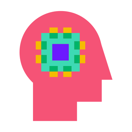 Chipping icon in Color Glass Style